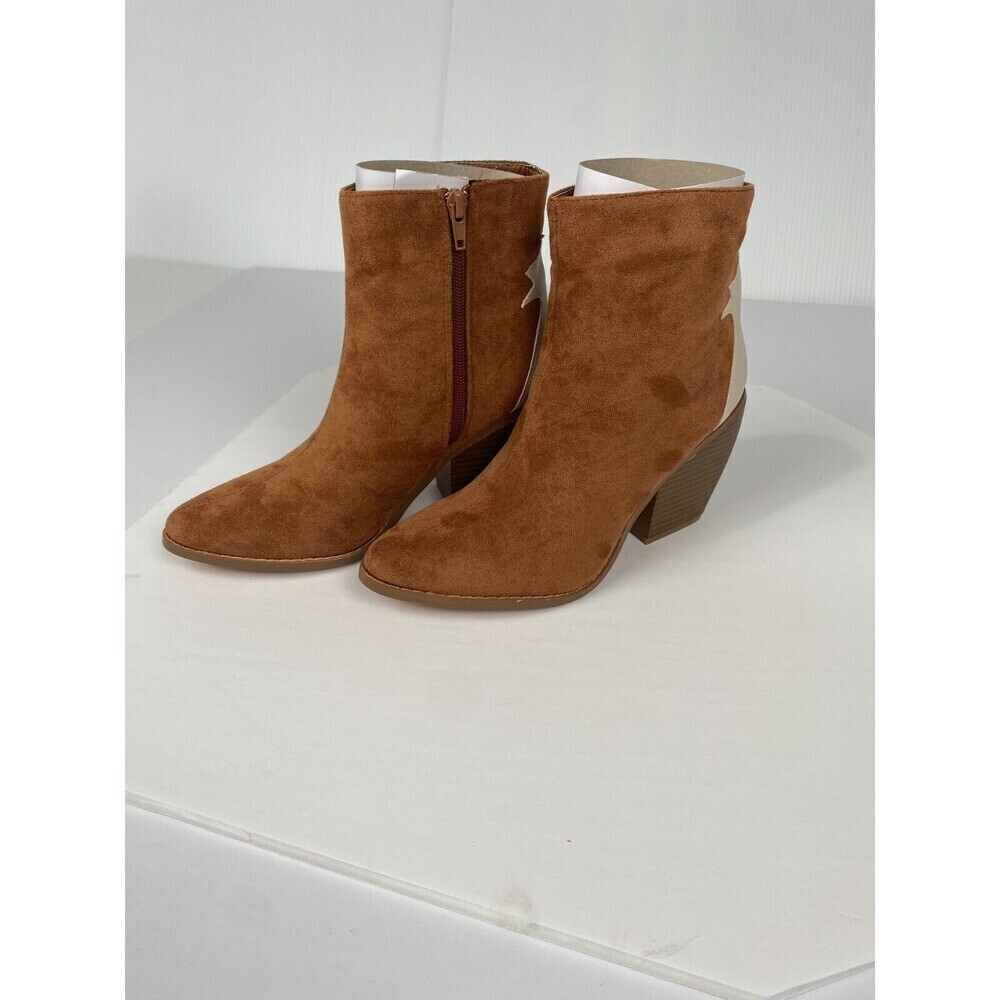 YOKI Women's  Bootie Ankle Boot Goldie Bootie Size 7.5 Muriel Rust Shoes New